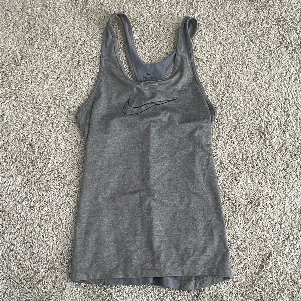 Nike Women's Dri-Fit Heather Gray Tank Top